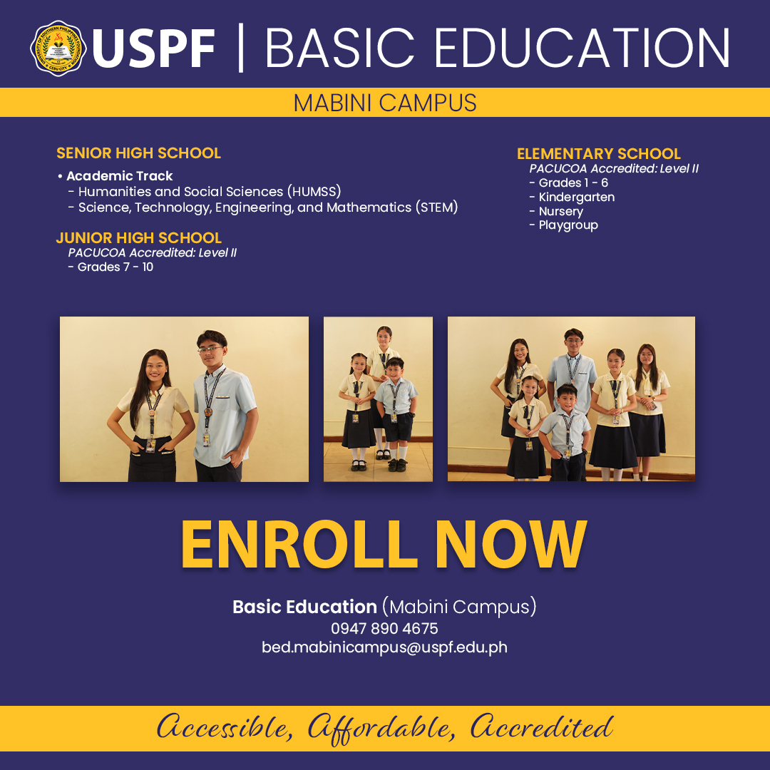 Basic Education Mabini Program Offerings